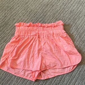 FREE PEOPLE MOVEMENT Way Home Shorts Size M Coral/Pink
